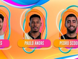 Lucas Bissoli, Paulo André e Pedro Scooby formam o 10º paredão