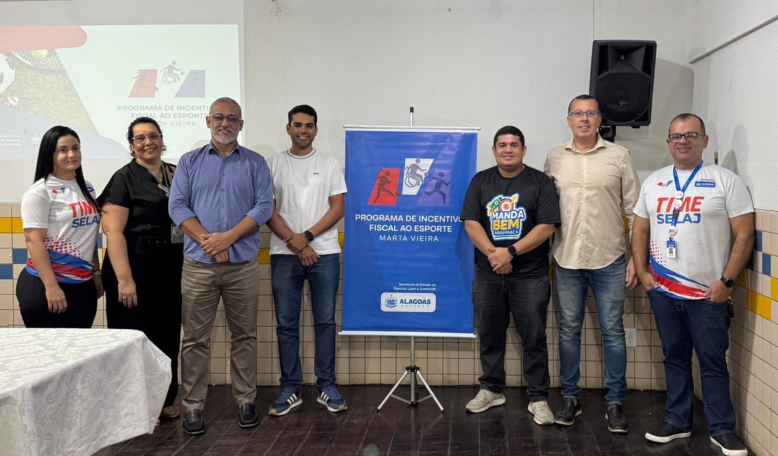Oficina de Incentivo Fiscal em Arapiraca conta com participação de representantes de entidades esportivas