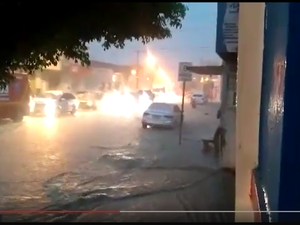 [Vídeo] Chuva forte causa alagamentos em Santana do Ipanema