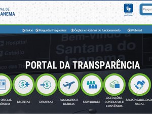 Portal da Transparência de município alagoano apresenta falhas e MPC recomenda ajuste