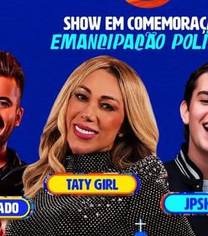 Prefeitura anuncia shows de Taty Girl e Luan Estilizado em São Miguel dos Milagres