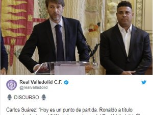 Ronaldo Fenômeno é apresentado como novo dono do Valladolid 