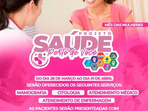 Japaratinga vai promover ‘Saúde Perto de Você’ para mulheres