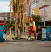 Calçadão do Centro de Maceió recebe ações de desinfecção e manutenção de galerias