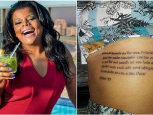 Tati Quebra Barraco faz tatuagem com erro de português