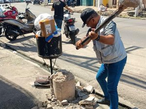 Segurança Cidadã remove piquetes irregulares no Barro Duro e Jacintinho