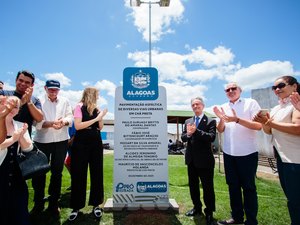 Governador em exercício inaugura pavimentação em Chã Preta e destaca avanço das obras em Alagoas