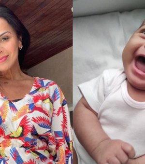 Viviane Araújo se derrete por filho em cliques: 'Gostosura da mamãe'