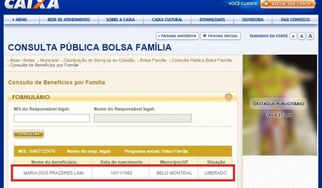 Esposa de vereador estaria cadastrada e recebendo recursos do Bolsa Família
