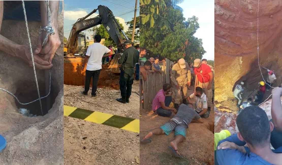 Bebê cai em poço e é resgatado com retroescavadeira após 4 horas, no Pará; VÍDEO