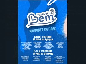 Festival do Bem leva música para o Bosque das Arapiraca e Mercado do Artesanato