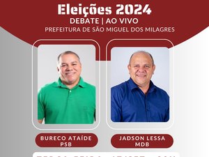 Candidatos ao Executivo de São Miguel dos Milagres confirmam participação em debate