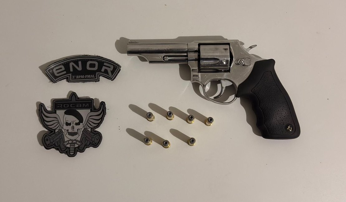 Jovem é preso com arma de fogo durante vaquejada em Arapiraca