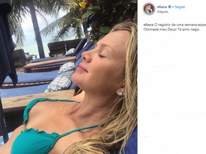 Eliana comemora 45 anos em Alagoas e chama paisagem de 'paraíso' nas redes sociais