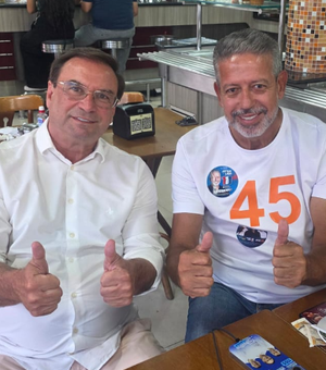 Após votar em Maceió, Arthur Lira segue para Arapiraca e recebe elogios de Luciano Barbosa