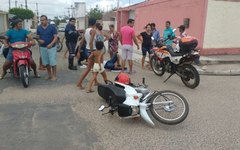 Acidente de moto no bairro São Luis I
