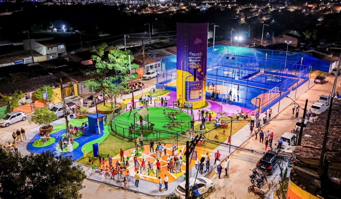 Prefeitura de Maceió inaugura areninha e duas praças no Benedito Bentes