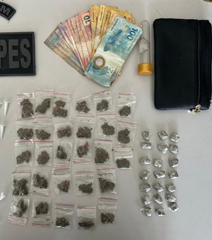 Dois homens são detidos com drogas no bairro Canafístula, em Arapiraca
