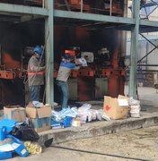 Ministério Público fiscaliza a incineração de mais 200kg de drogas