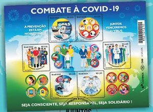Correios lança selos em homenagem às ações de combate à Covid-19