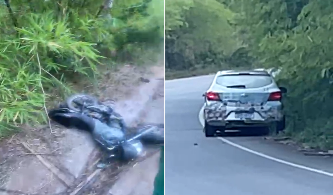 Dois homens ficam feridos após colisão entre carro e moto no Benedito Bentes
