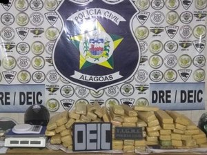 Deic deflagra operação e apreende 60kg de maconha em Maceió