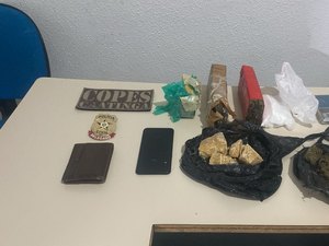 Polícia apreende drogas e prende homem em Olho D’Água das Flores