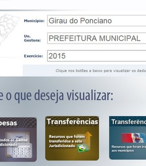 Cidade de Girau do Ponciano será investigada por descumprir a Lei da Transparência