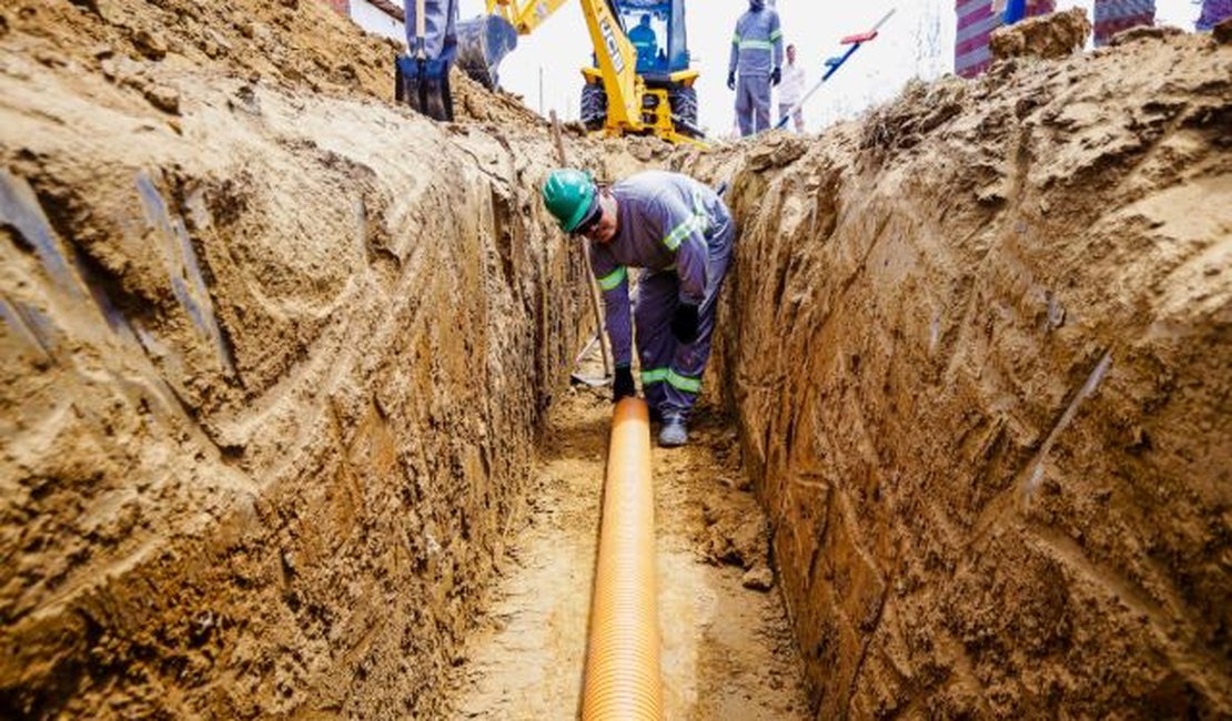 Águas do Sertão anuncia redução no cronograma de obras de esgotamento sanitário em Palmeira dos Índios