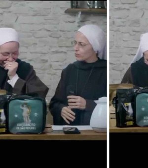 Freira cai no riso com pergunta da web e vira meme: ‘O povo repara em tudo’