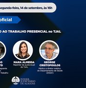TJ/AL promove live sobre atividades presenciais no Judiciário de Alagoas