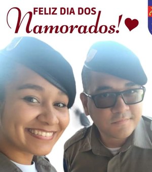 Batalhão Costa Dourada faz homenagem a casal de soldados pelo dia dos Namorados