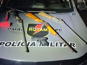 Polícia descobre fábrica clandestina de armas e apreende espingardas no Pilar