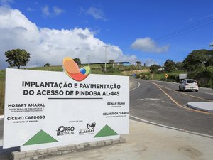 Com entrega de rodovia em Pindoba, Alagoas bate a meta de asfaltar 100% dos acessos aos municípios