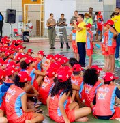 Detran leva conscientização no trânsito para crianças do Projeto Golfinho em Porto de Pedras