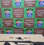 Homem é preso por ameaçar vizinhos com espingarda artesanal em Delmiro Gouveia