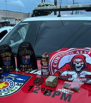 PM frusta ataque de organizada em dia de clássico e prende suspeito com drogas e soco inglês