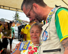 Leonardo Dias agradece carinho durante carreata de apoio a Flávio Bolsonaro