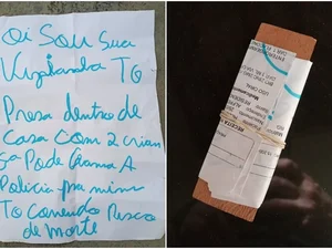 Mulher mantida em cárcere é salva após jogar bilhete de socorro para vizinha