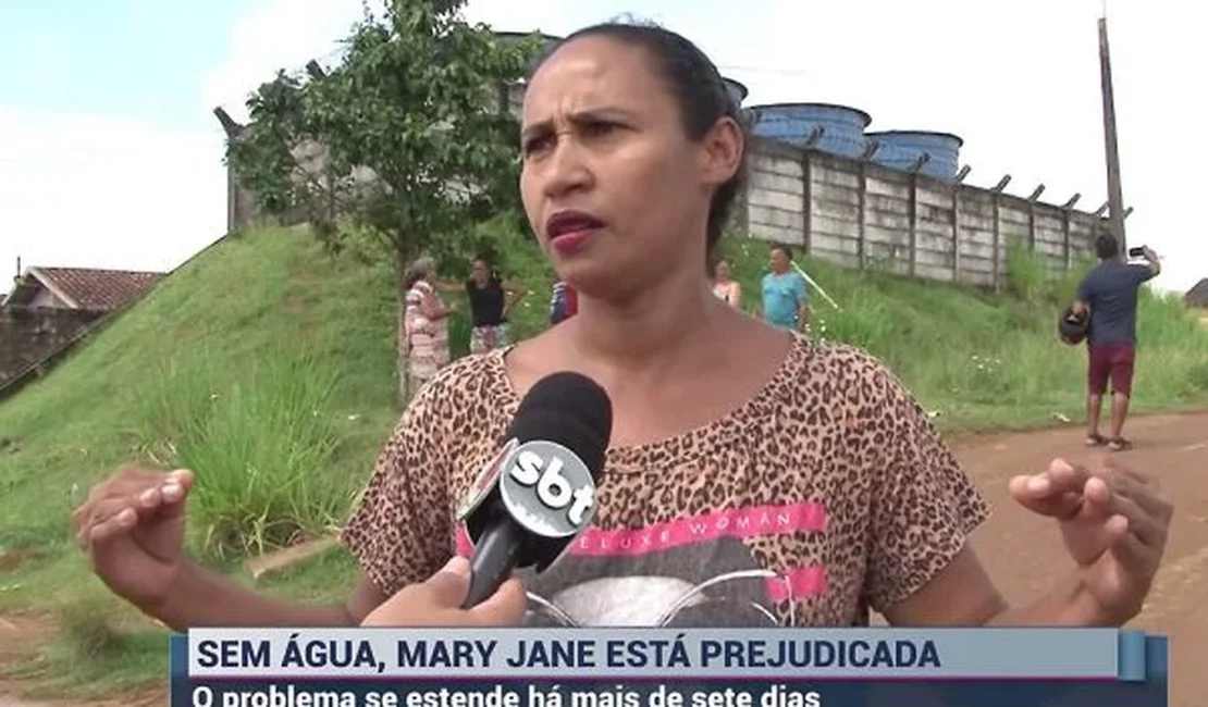 Mulher reclama da falta de água e viraliza: “Não lavo a Mary Jane”