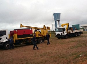 Poço artesiano é perfurado e contribuirá para projeto de irrigação sustentável