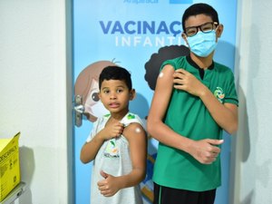 Arapiraca começa a vacinar crianças com dose de reforço contra Covid-19