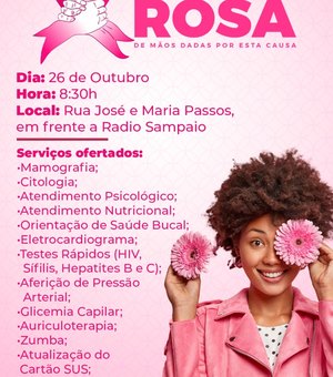 DIA D do Outubro Rosa acontece nesta quarta (26), em Palmeira