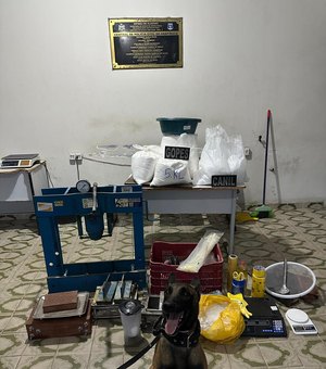 Polícia desmantela refinaria de drogas e apreende mais de 51 quilos de cocaína em Arapiraca