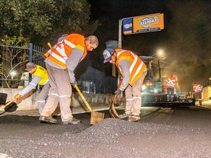 Asfalto novo: ruas e avenidas de Arapiraca recebem mais 5,5 km de recapeamento asfáltico