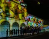 Projeção mapeada no convento e canto coral encantam público no Penedo Luz