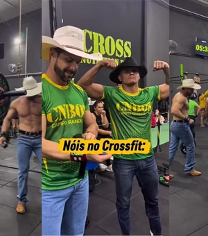 'Crossfiteiros do agro' viralizam ao treinar de chapéu, bota e fivela