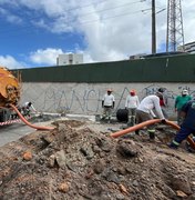 Prefeitura realiza obra de drenagem na alça lateral do viaduto João Lyra