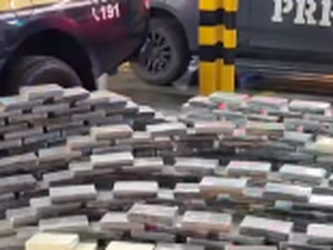 PRF realiza maior apreensão de cocaína da história da Paraíba em abordagem à carreta na BR-101