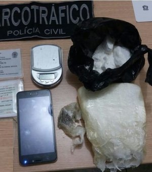 Polícia Civil prende suspeito de enviar grandes quantidades de drogas para AL